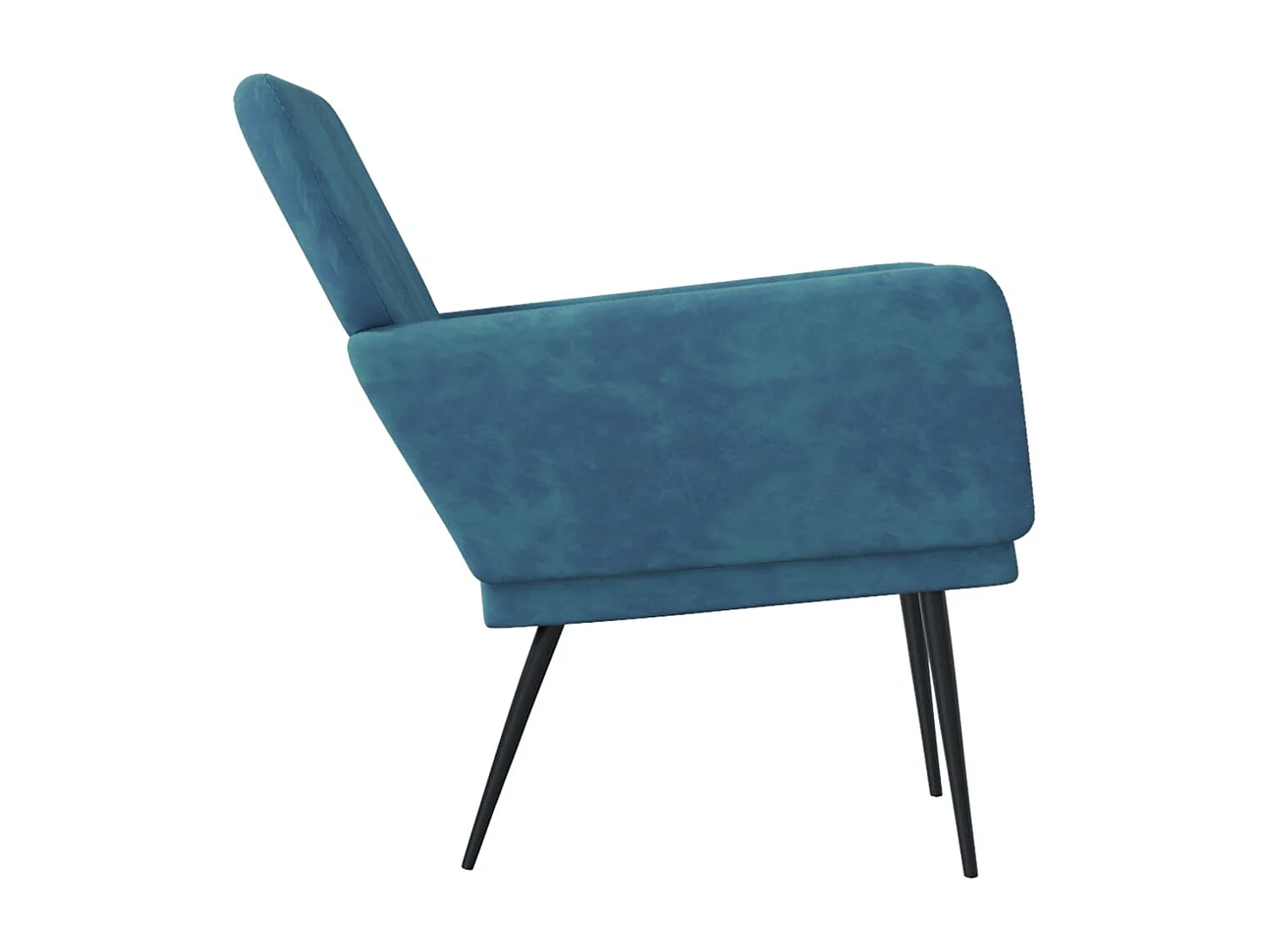 Silvenn  Fauteuil 62x79x79 cm fluweel blauw