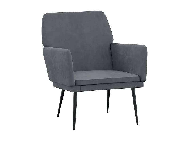 Silvenn  Fauteuil 62x79x79 cm fluweel donkergrijs