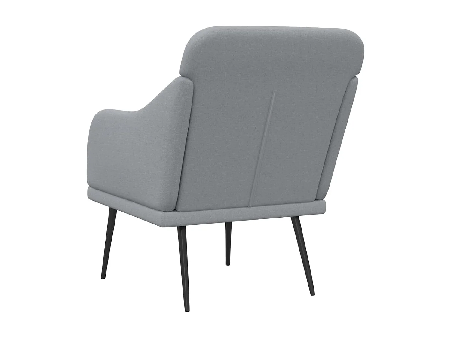 Nylra  Fauteuil Gris clair 63x76x80 cm Tissu