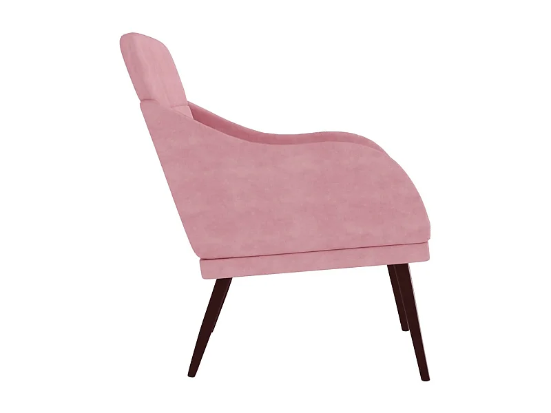 Leon Scott  Fauteuil Rose 63x76x80 cm Velours