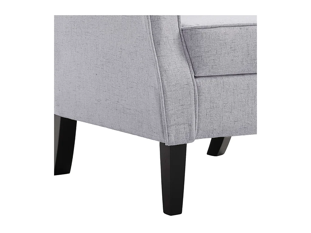 Ovrik  Fauteuil gris clair tissu