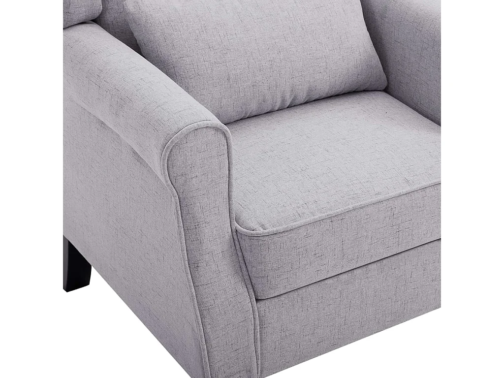 Ovrik  Fauteuil gris clair tissu