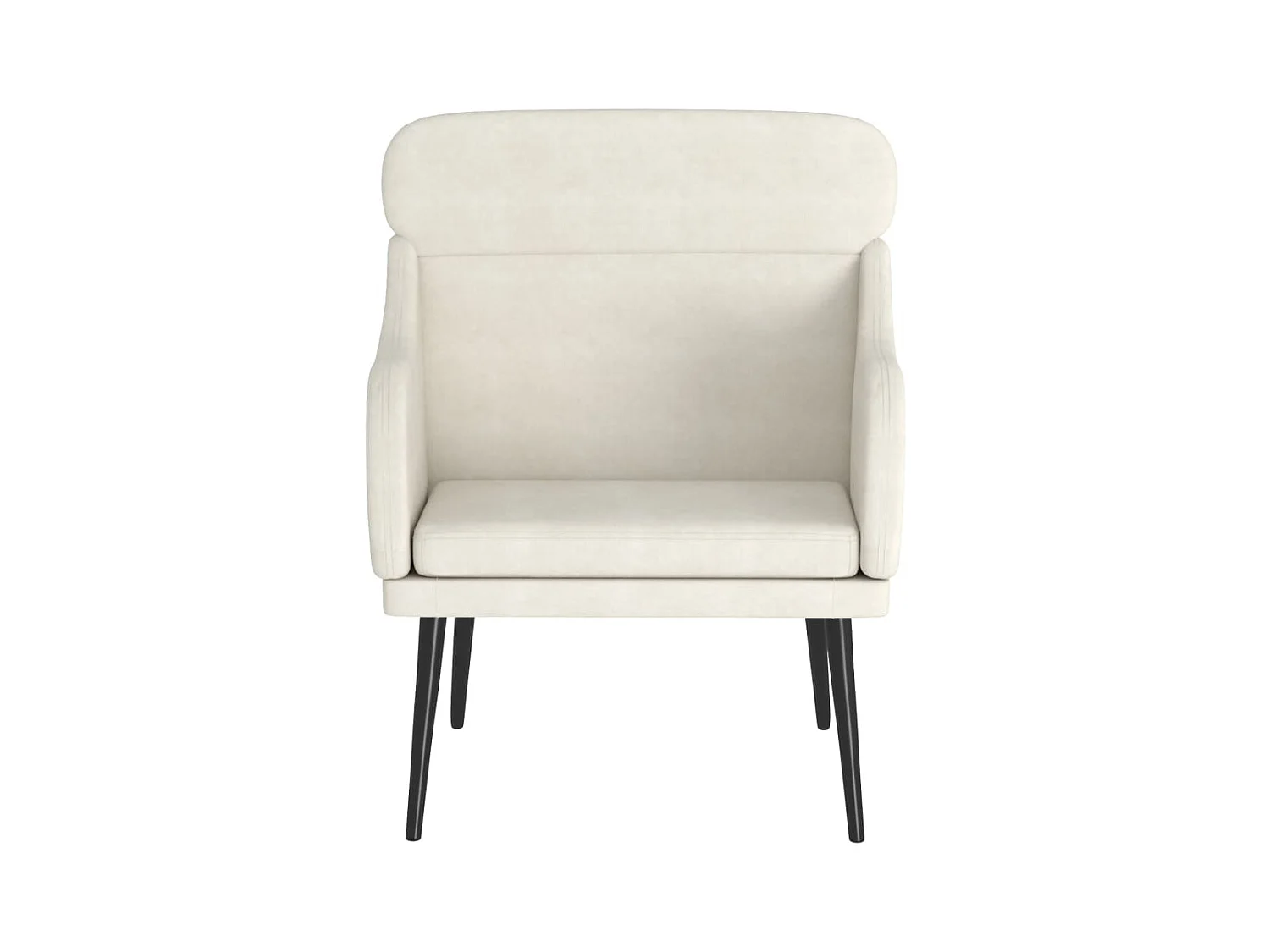 Leon Scott  Fauteuil Crème 63x76x80 cm Velours