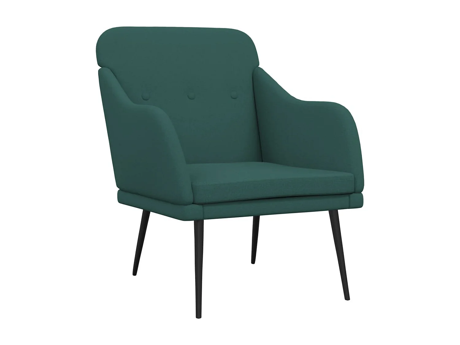Nylra  Fauteuil Vert foncé 63x76x80 cm Tissu