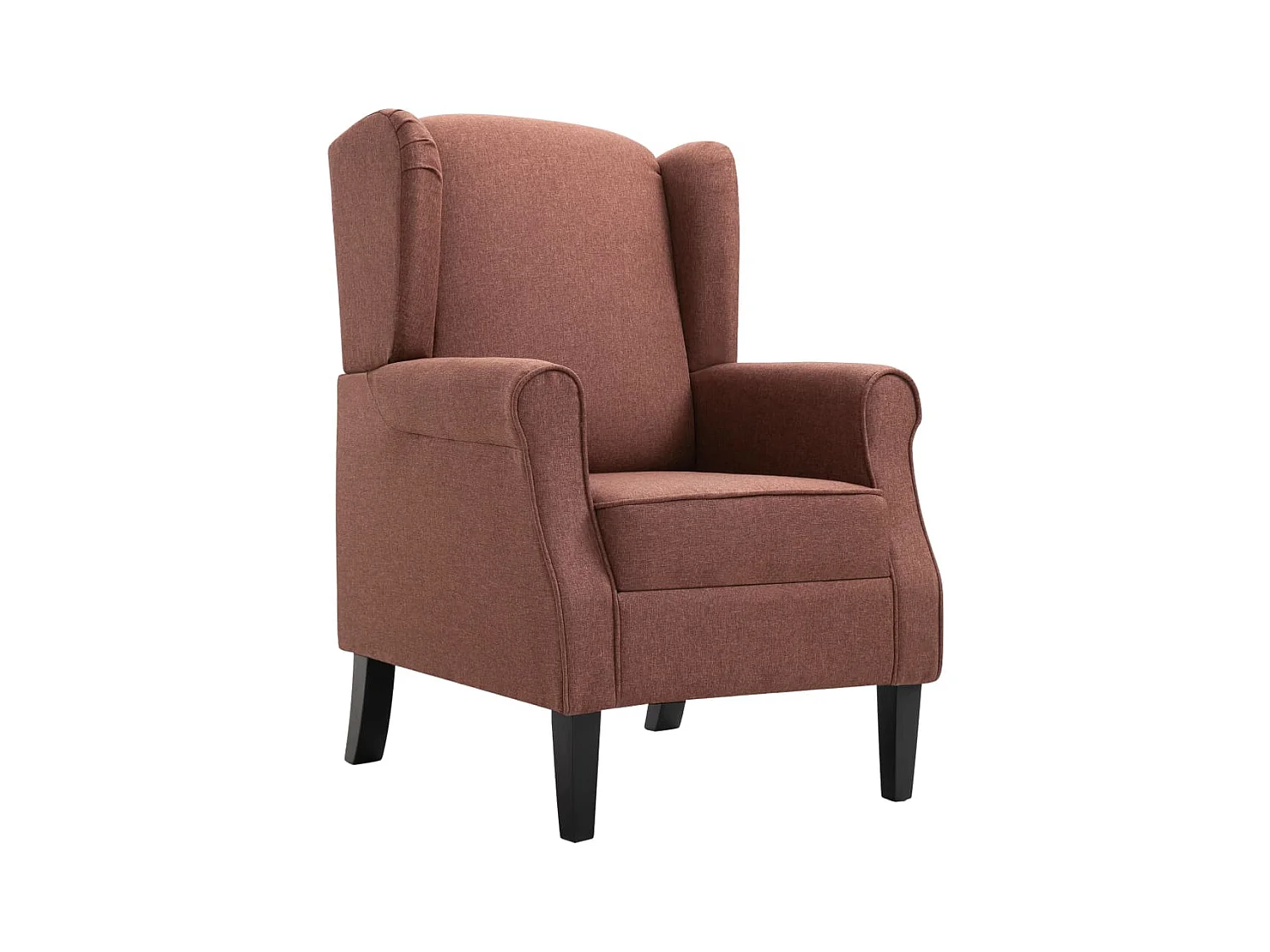 Ovrik  Fauteuil marron tissu