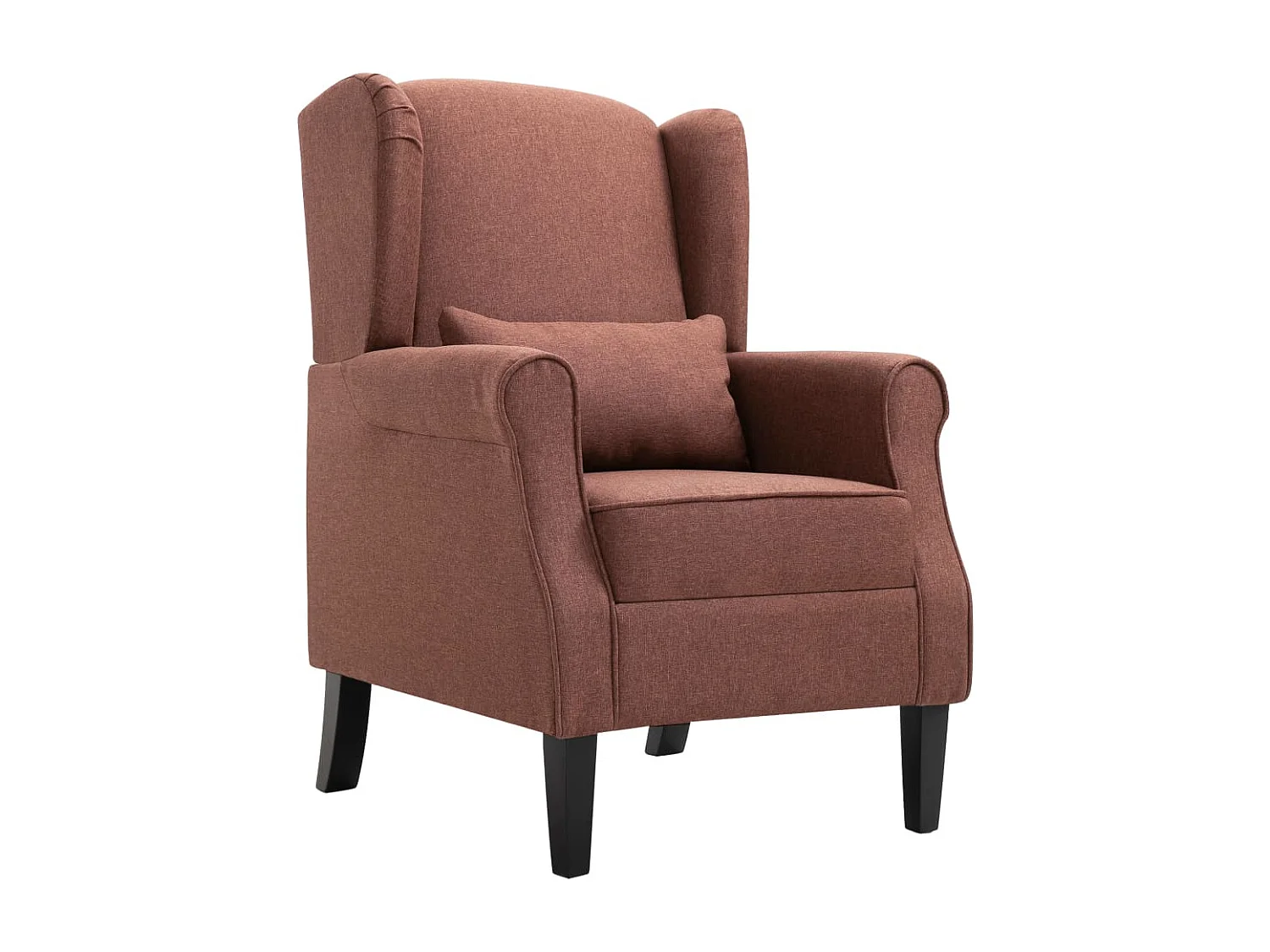 Ovrik  Fauteuil marron tissu