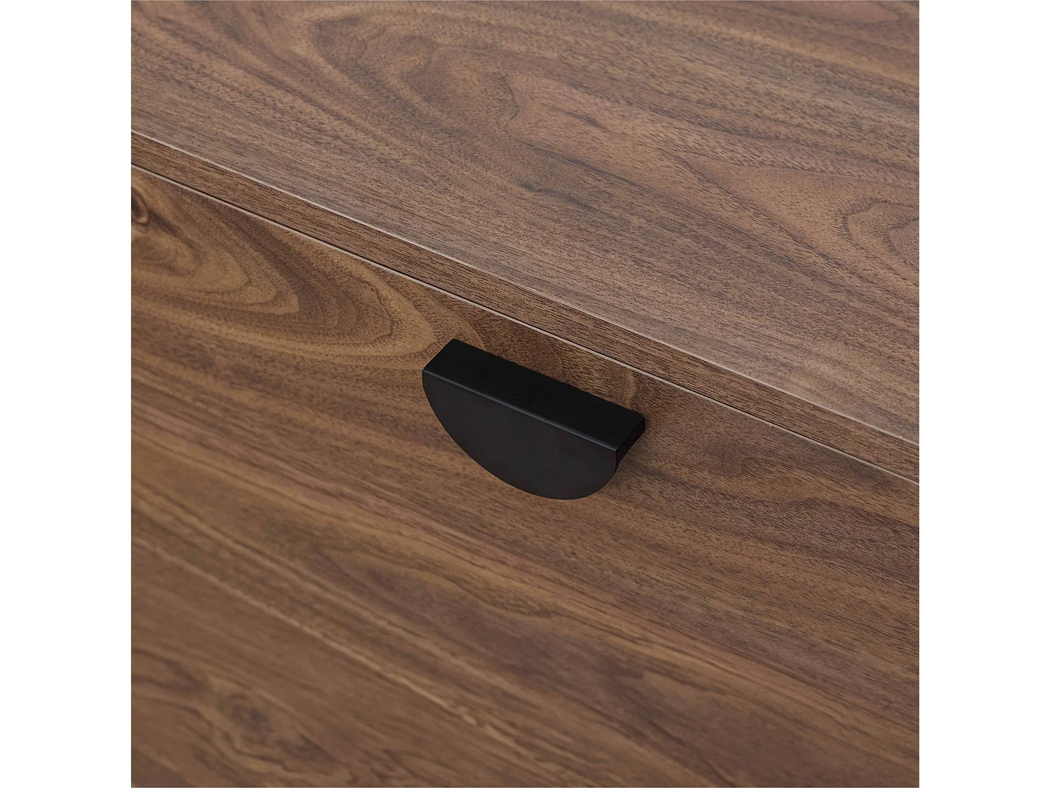 Meuble TV suspendu 120 cm industriel bois foncé