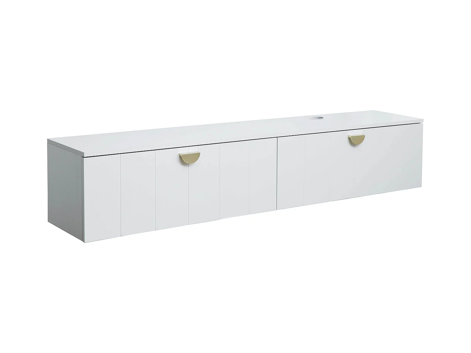 Moderne witte 160 cm wand-tv-kast