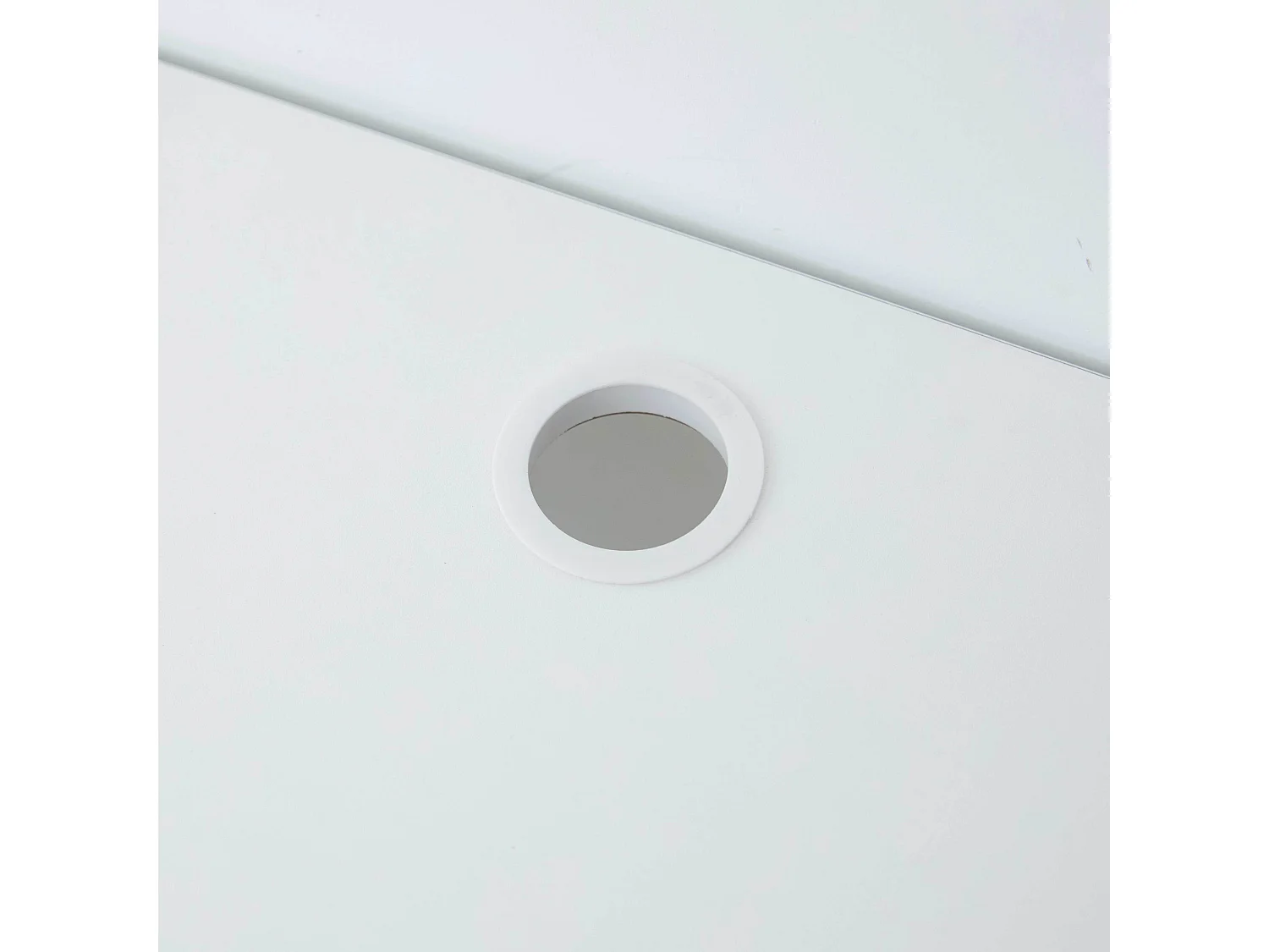 Meuble TV suspendu 160 cm moderne blanc