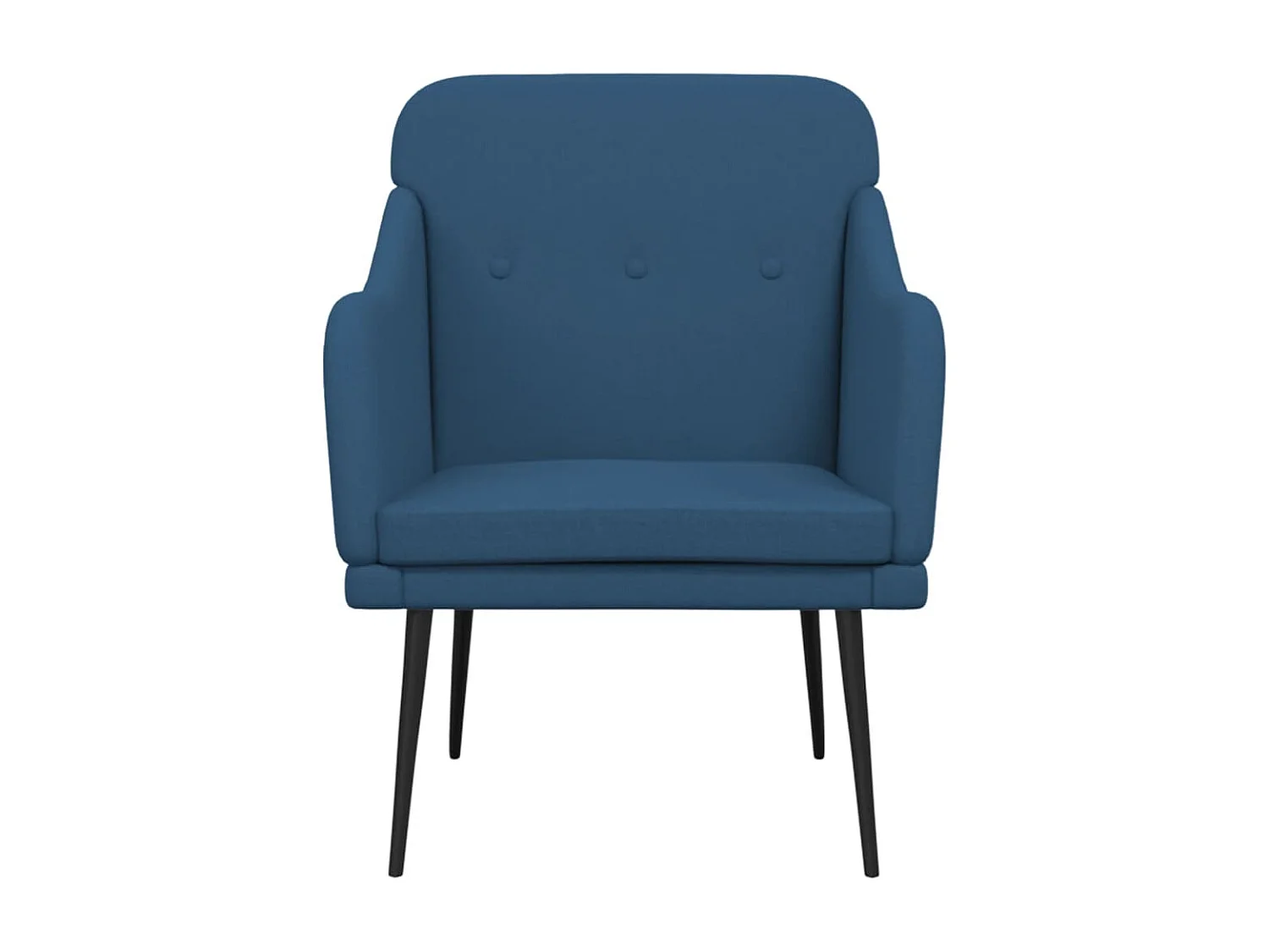 Nylra  Sillón de tela azul 63x76x80 cm