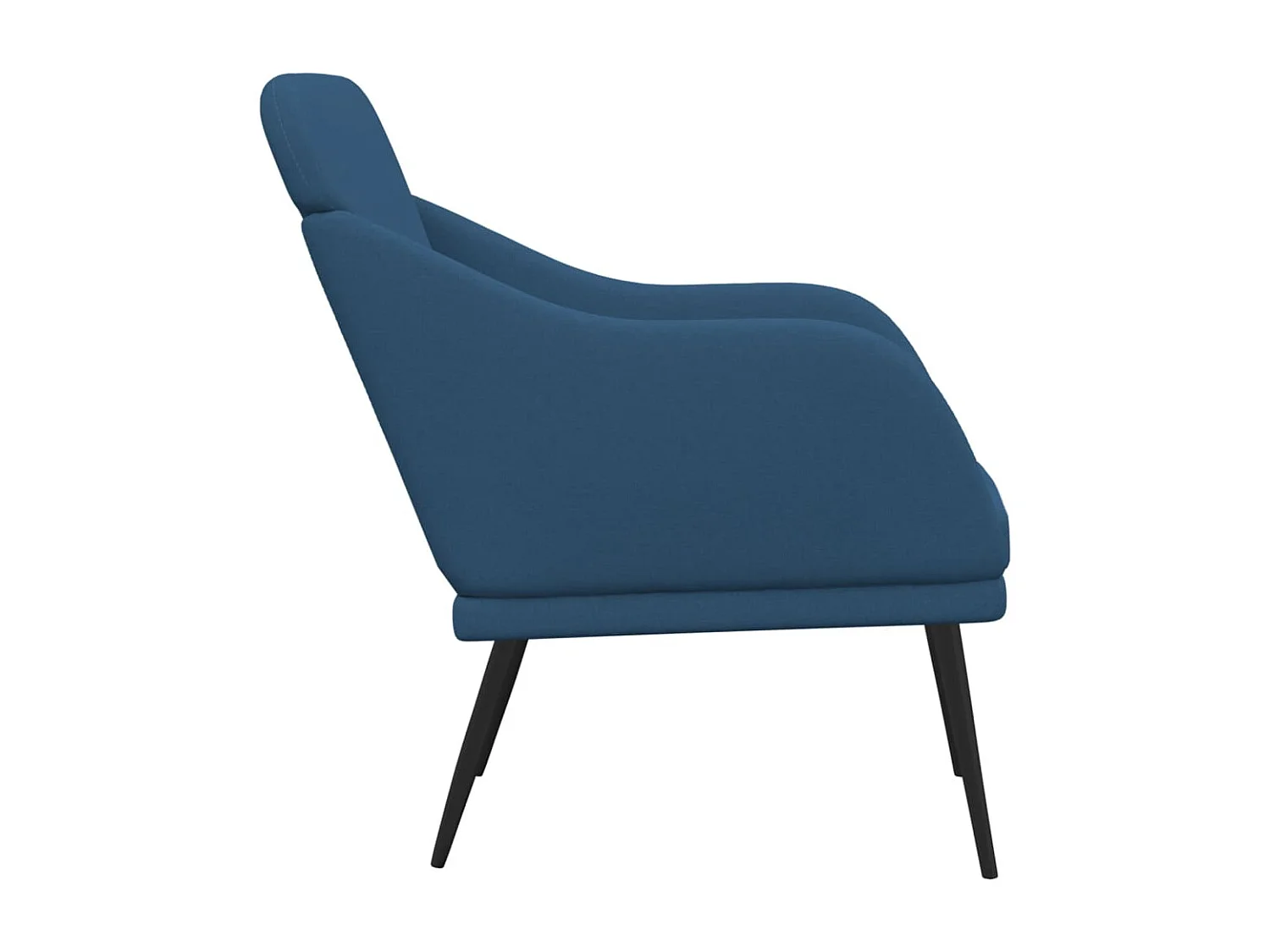 Nylra  Sillón de tela azul 63x76x80 cm