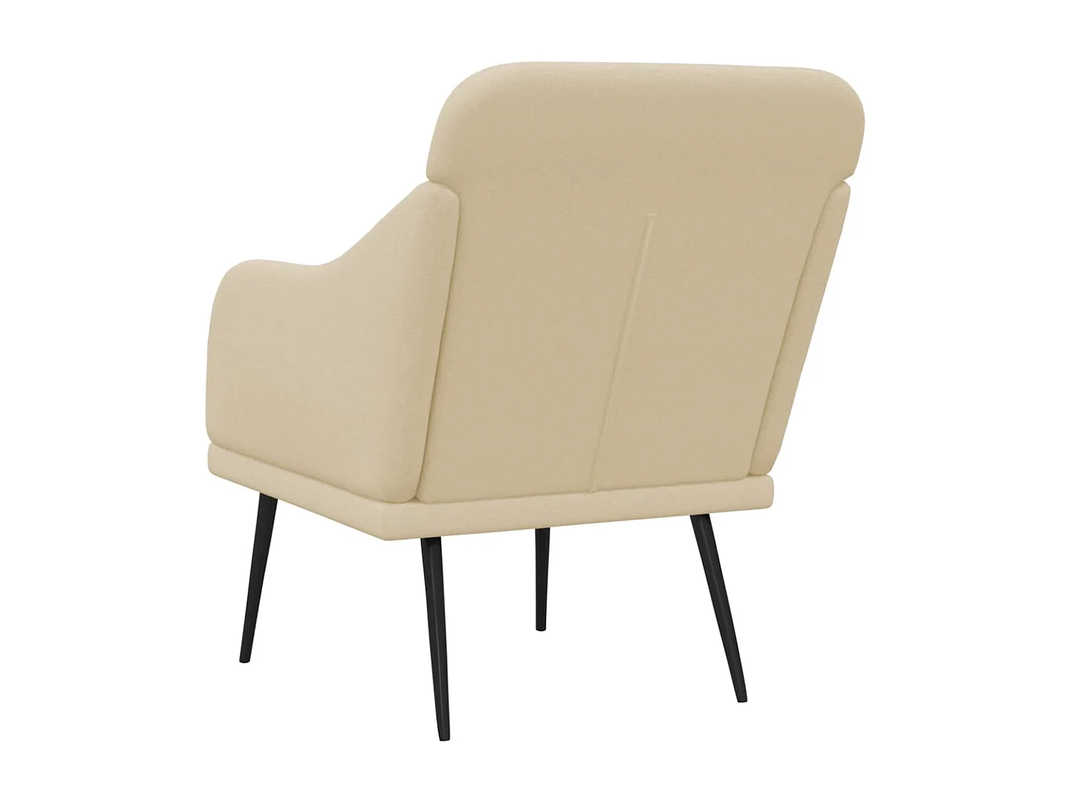 Nylra  Sillón de tela color crema 63x76x80 cm