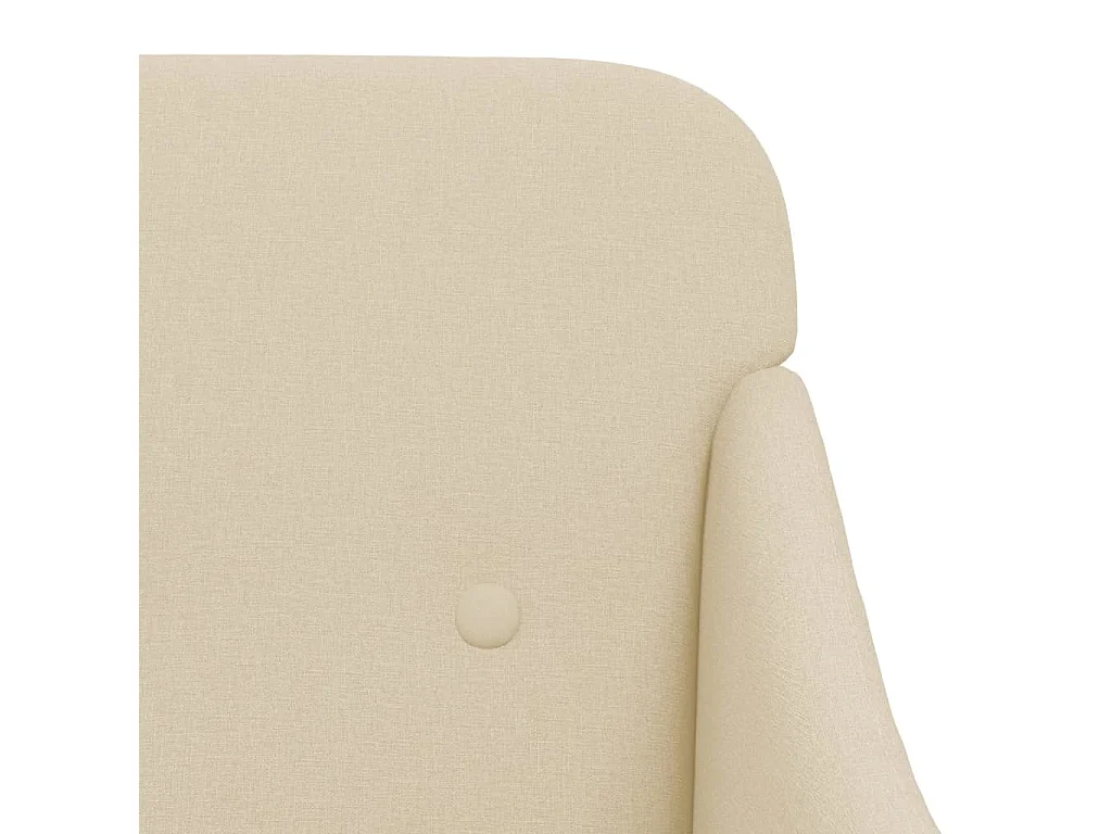 Nylra  Sillón de tela color crema 63x76x80 cm