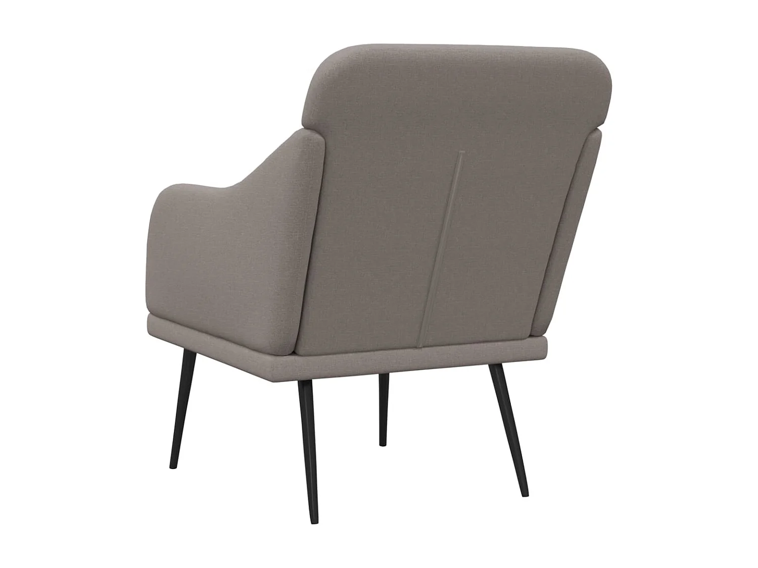 Nylra  Sillón de tela gris taupe 63x76x80 cm