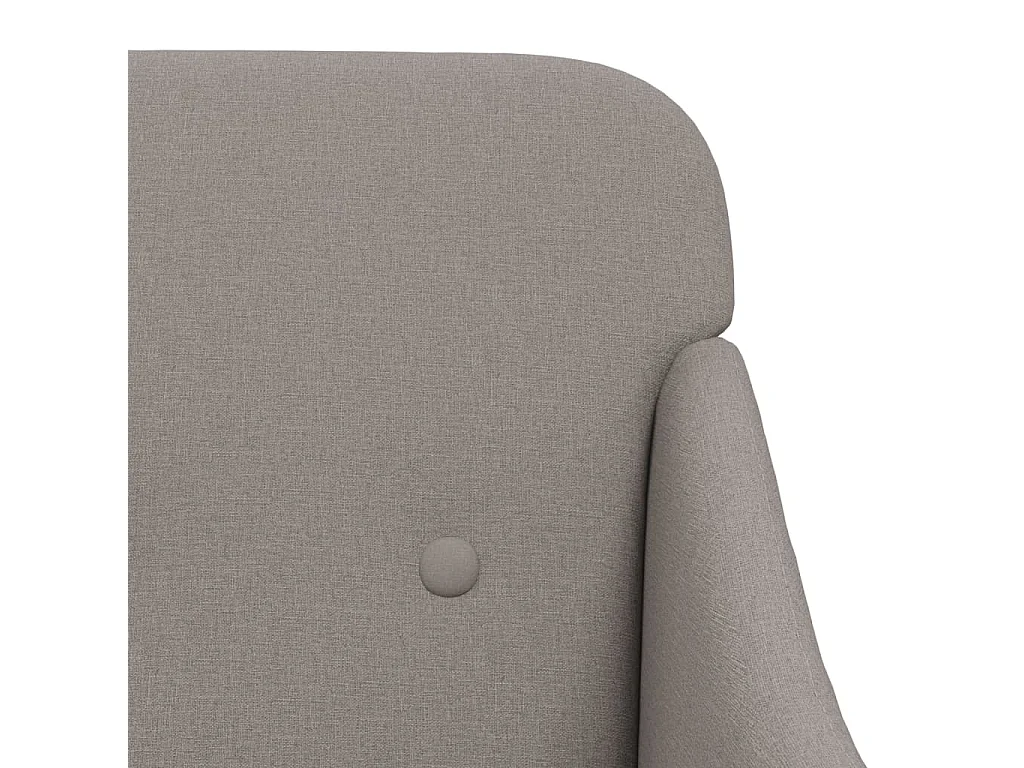 Nylra  Sillón de tela gris taupe 63x76x80 cm