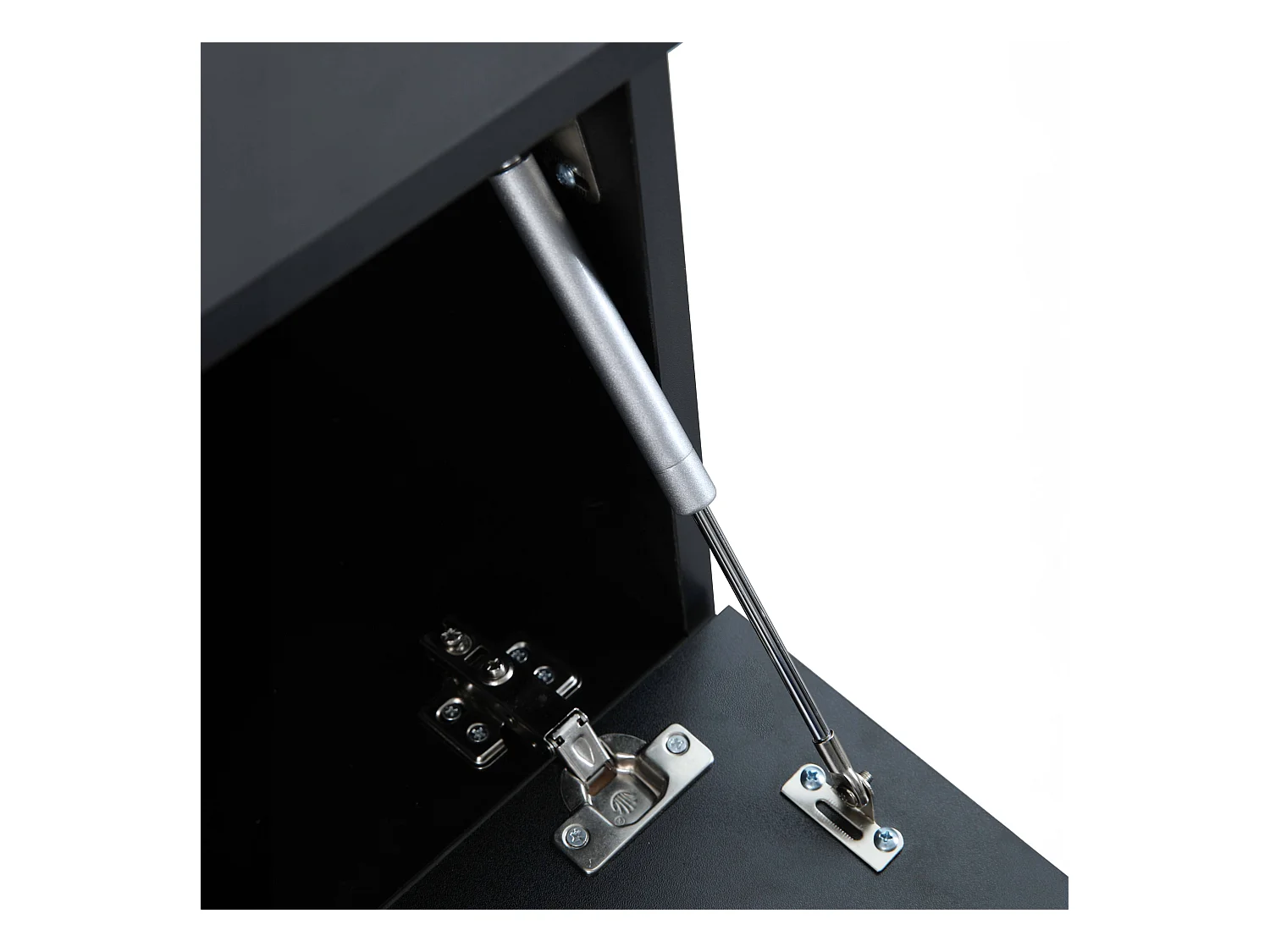 Meuble TV suspendu 160 cm moderne noir