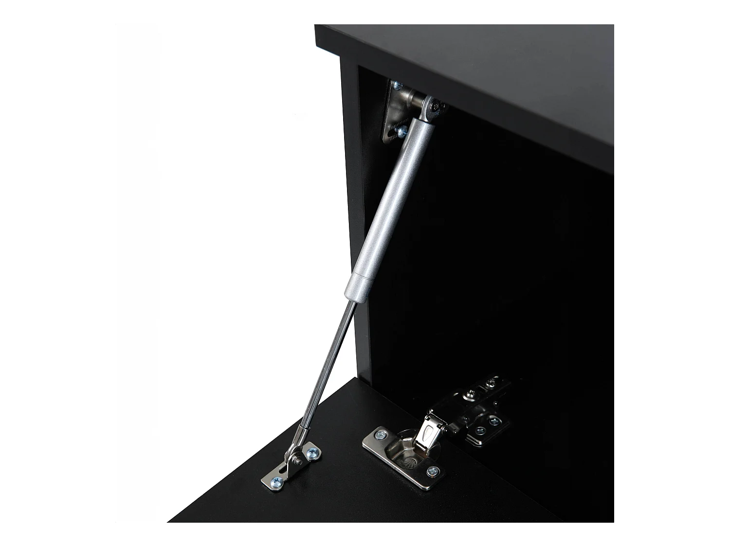 Meuble TV suspendu 120 cm moderne noir