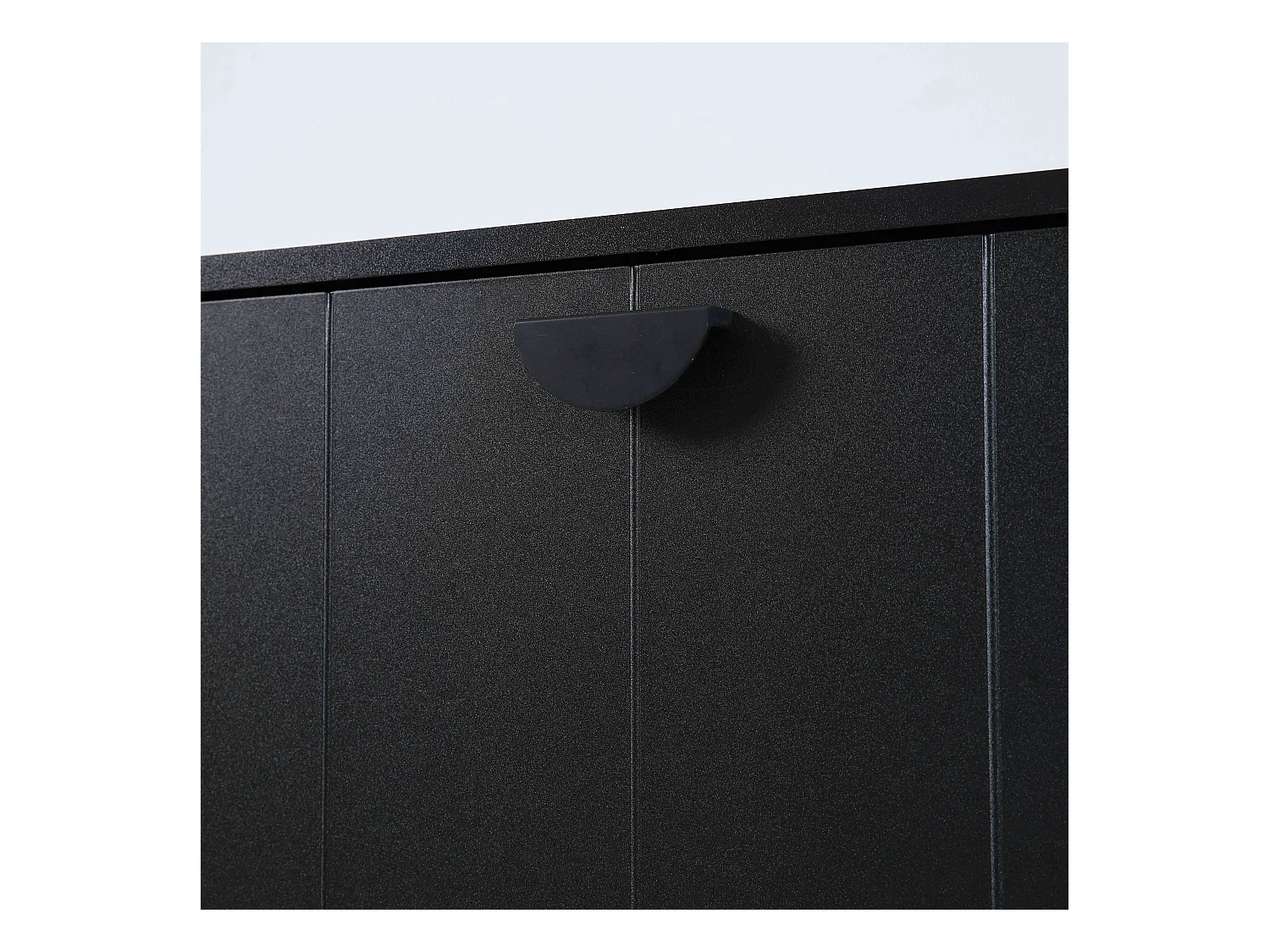 Meuble TV suspendu 120 cm moderne noir