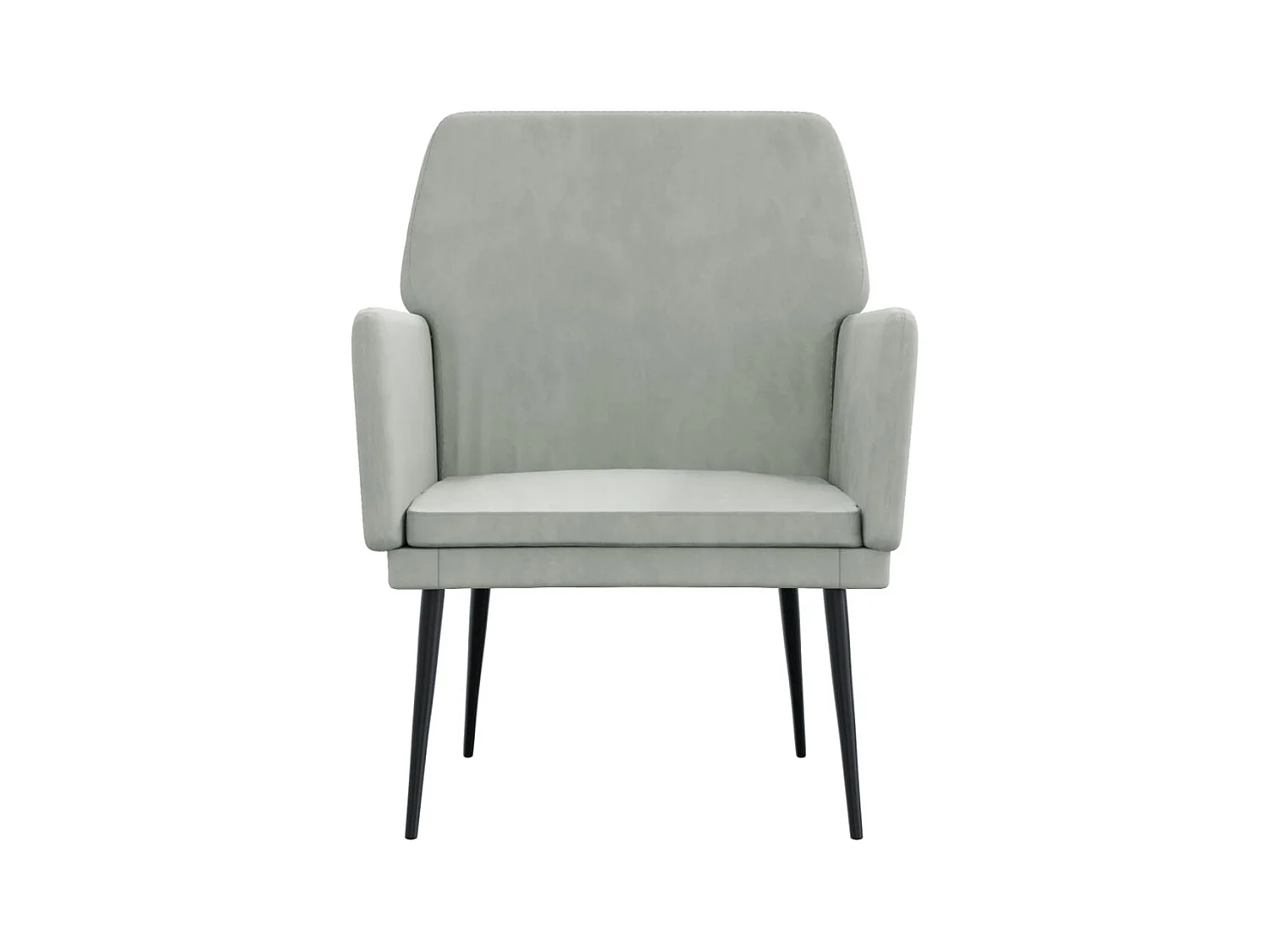 Silvenn  Fauteuil Gris clair 62x79x79 cm Velours