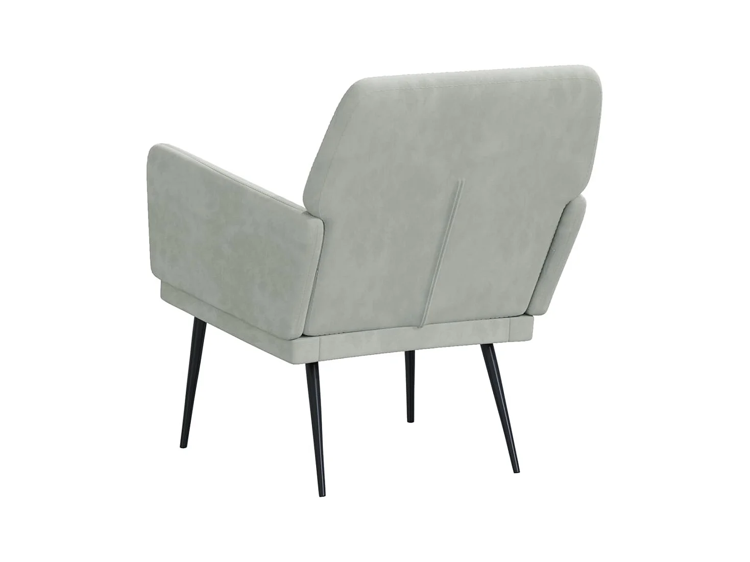 Silvenn  Fauteuil Gris clair 62x79x79 cm Velours