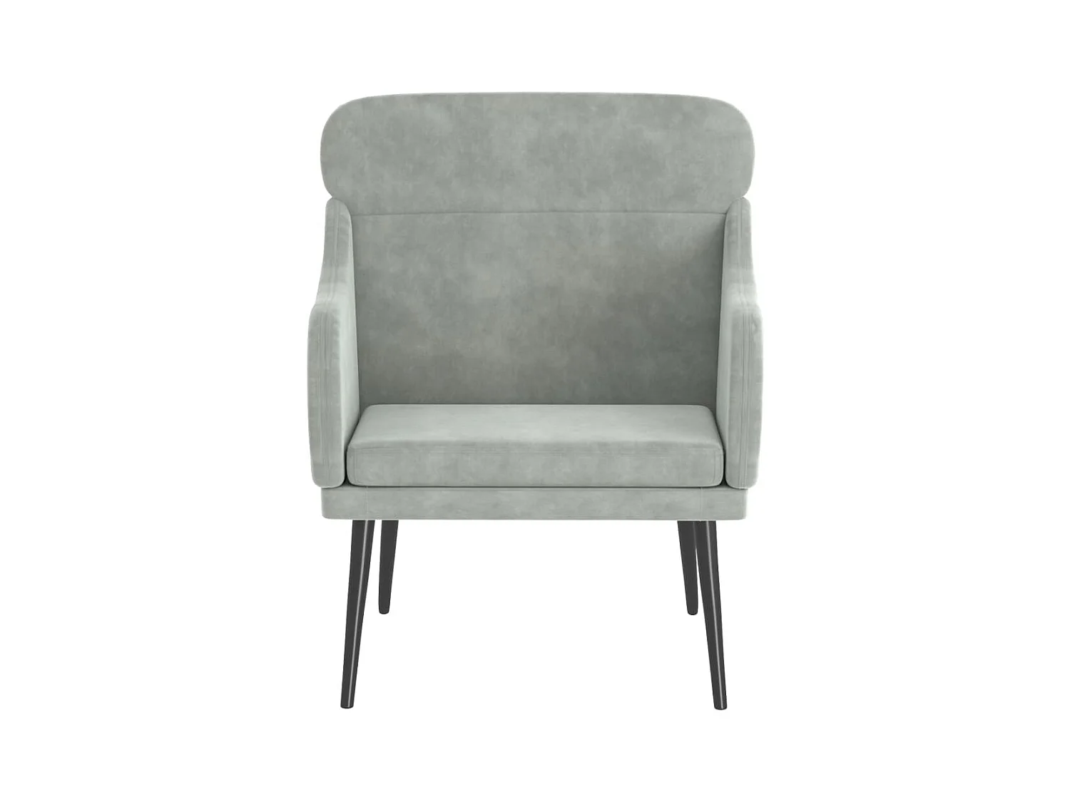 Leon Scott  Fauteuil Gris clair 63x76x80 cm Velours