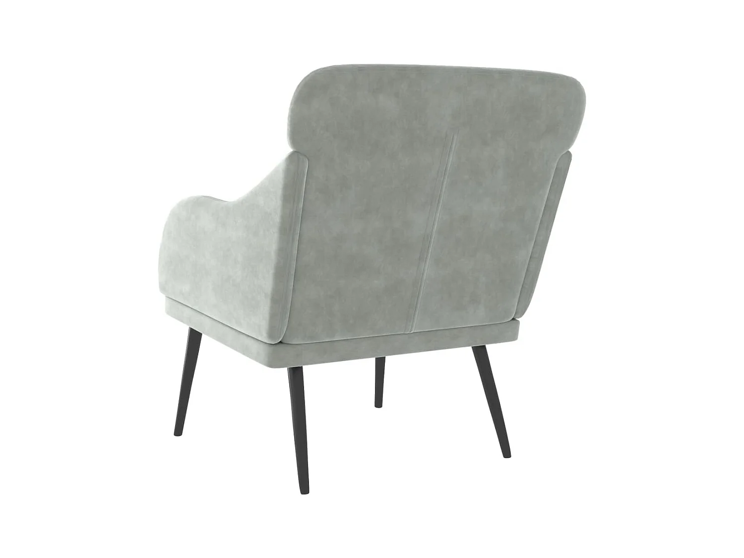 Leon Scott  Fauteuil Gris clair 63x76x80 cm Velours