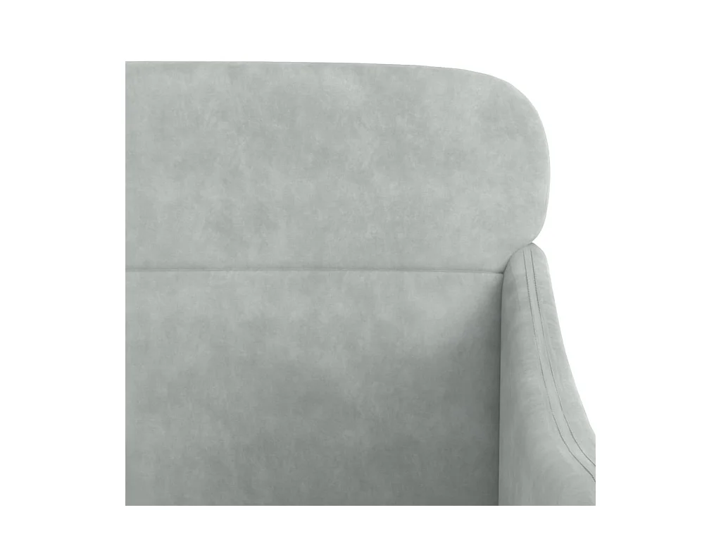 Leon Scott  Fauteuil Gris clair 63x76x80 cm Velours