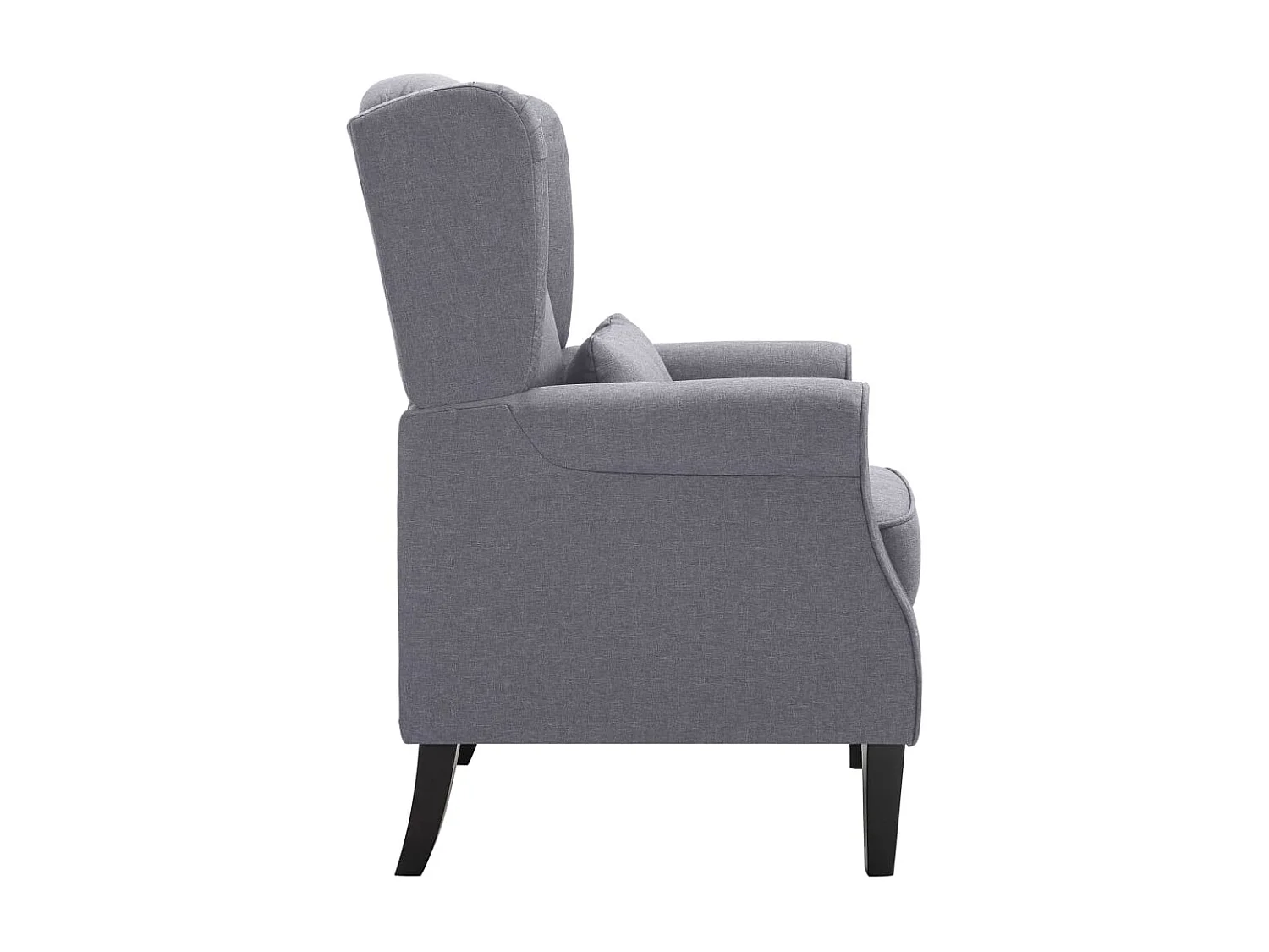 Ovrik  Fauteuil gris foncé tissu