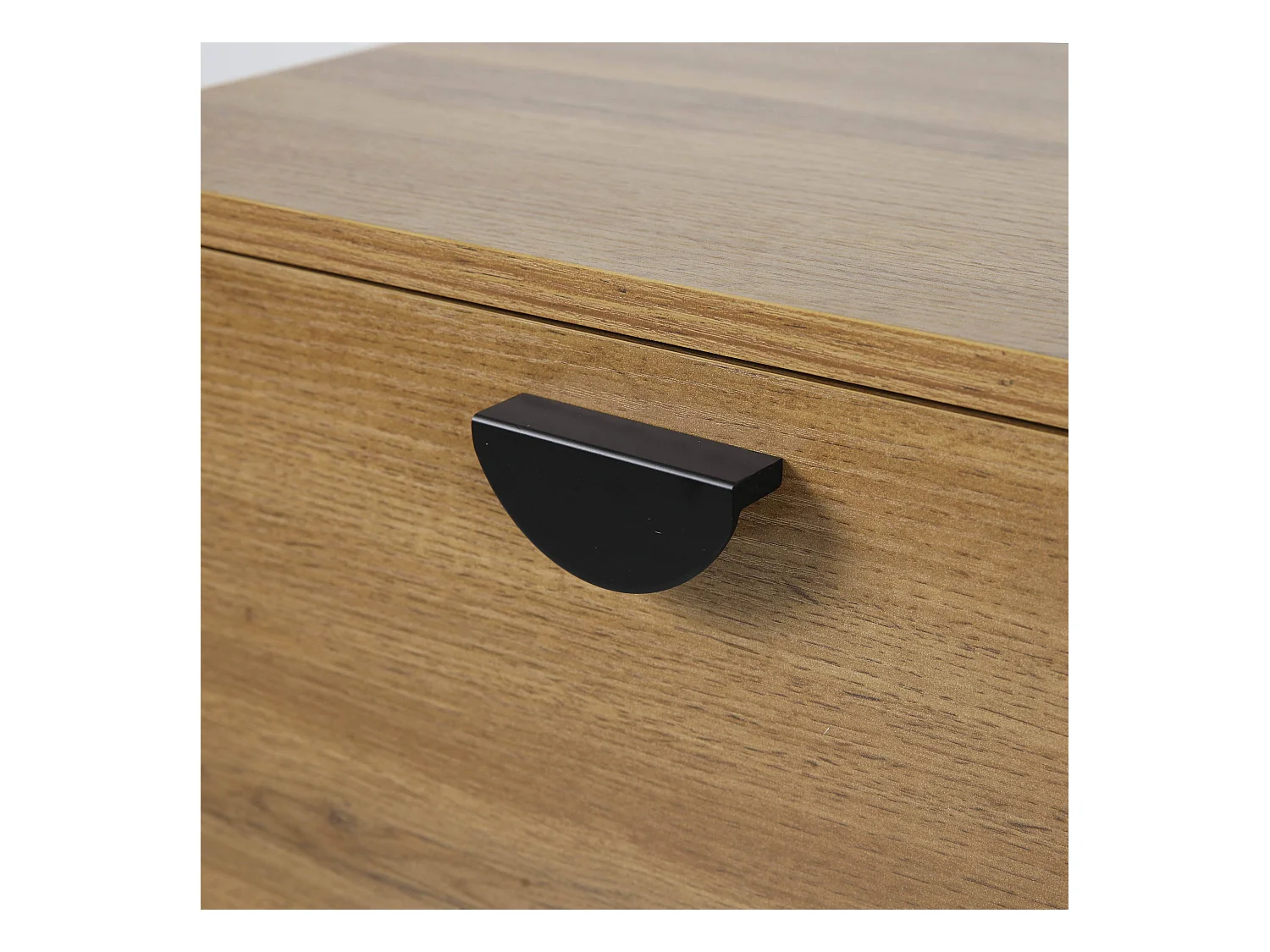 Meuble TV suspendu 120 cm industriel bois clair