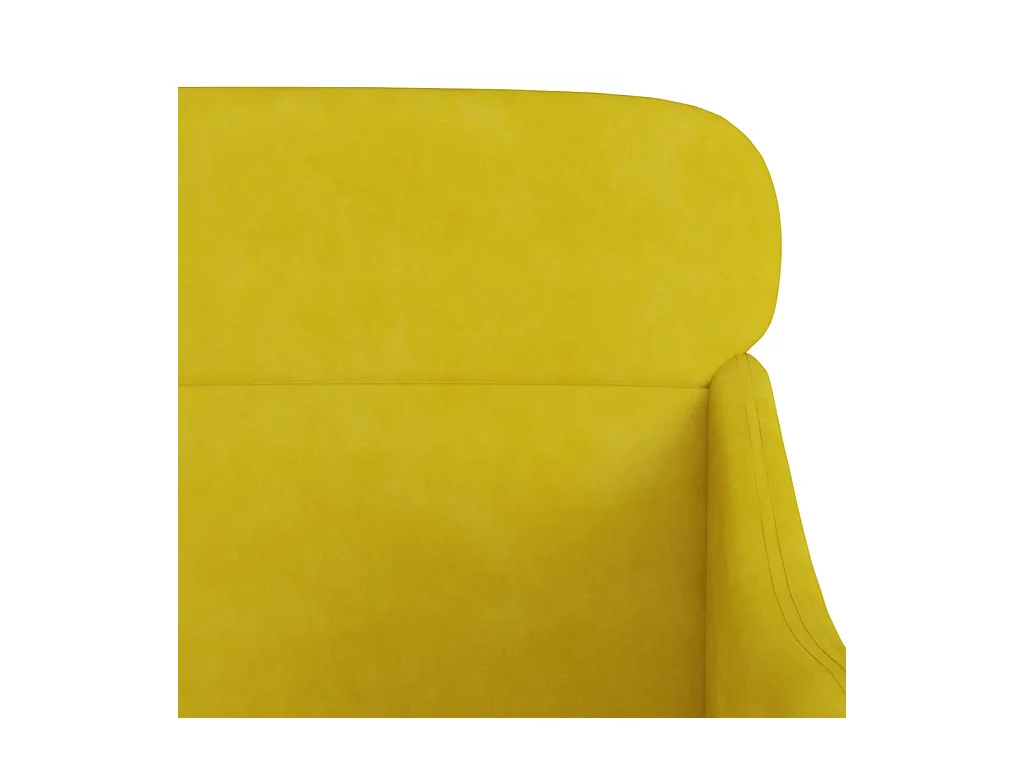 Leon Scott  Fauteuil Jaune 63x76x80 cm Velours