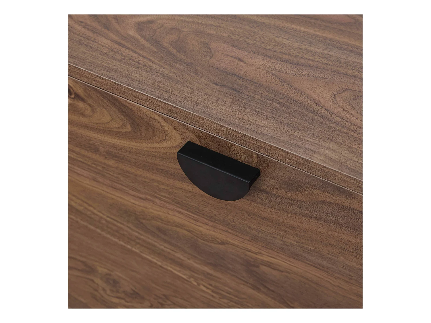 Meuble TV suspendu 160 cm industriel bois foncé