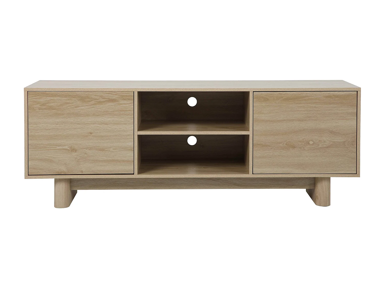 Meuble TV 160 cm scandinave bois clair