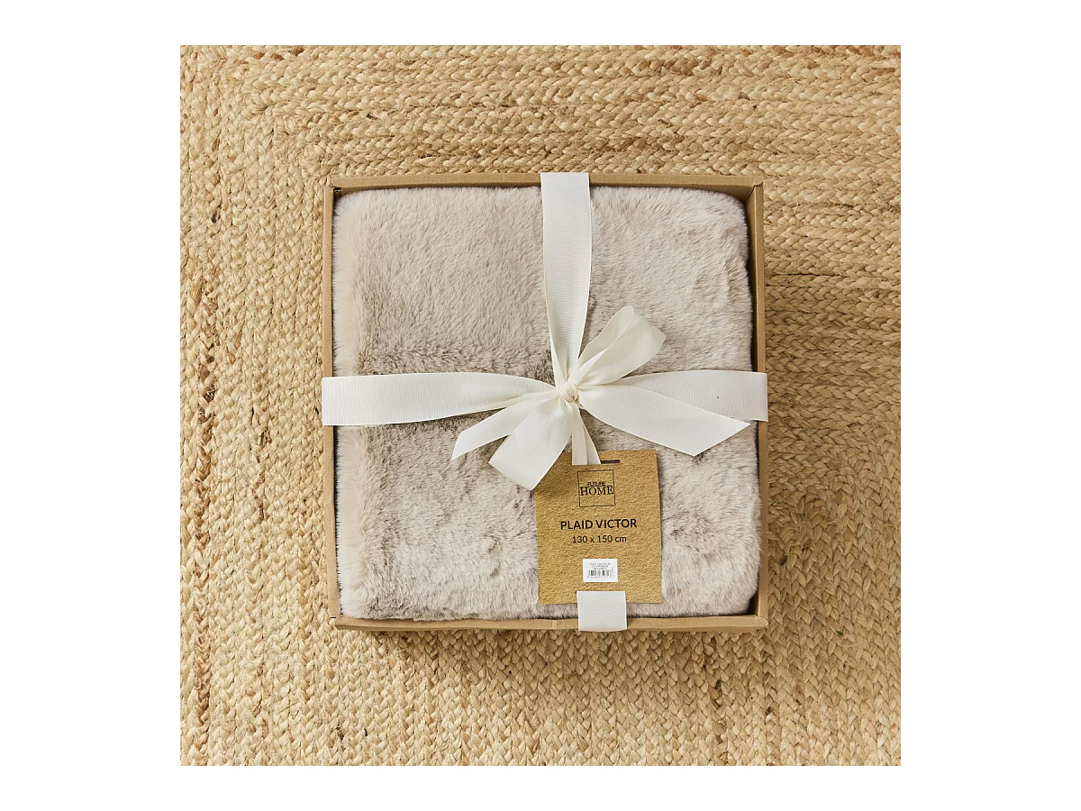 Plaid fausse fourrure 130x180 cm