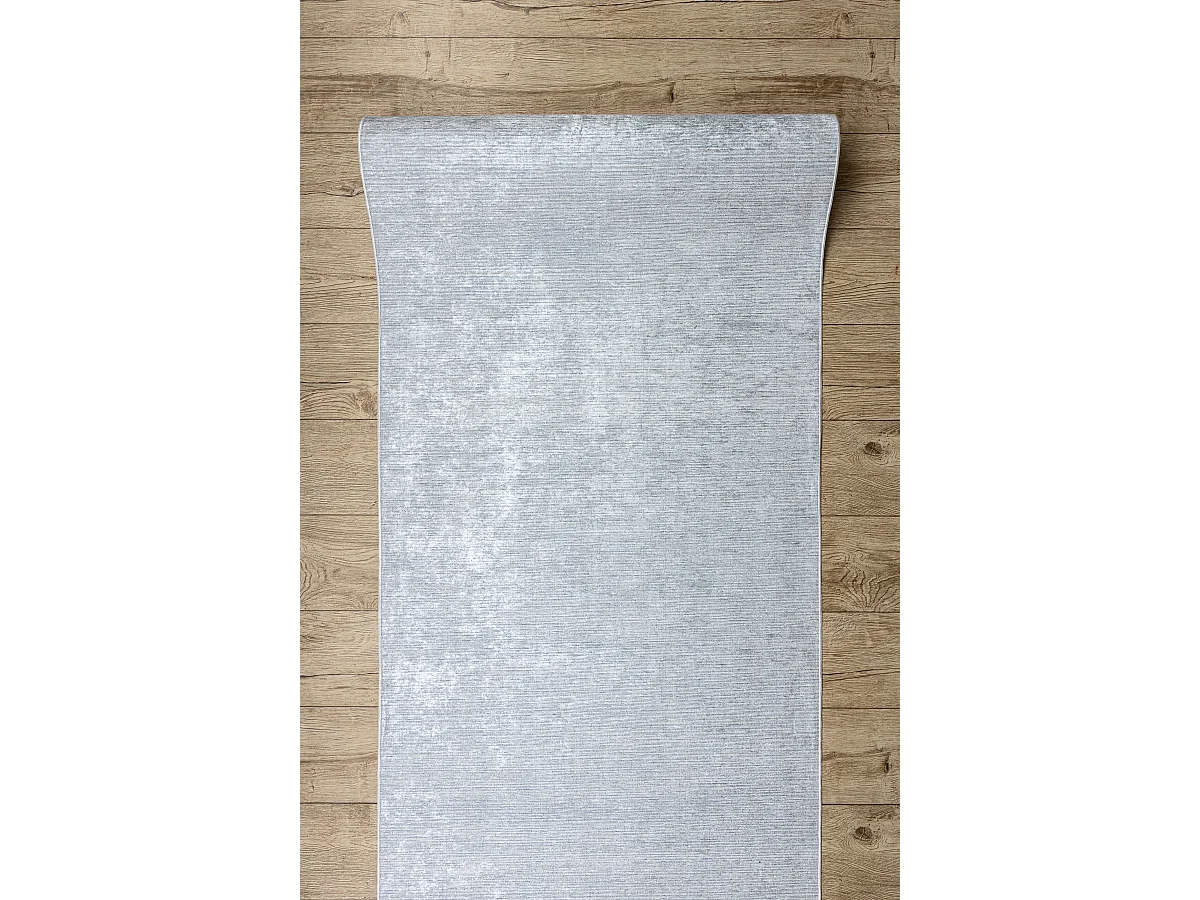 TAPIS DE COULOIR antidérapant LOTUS SMOOTH 52421 Mélange gris lavabl 80x1350 cm