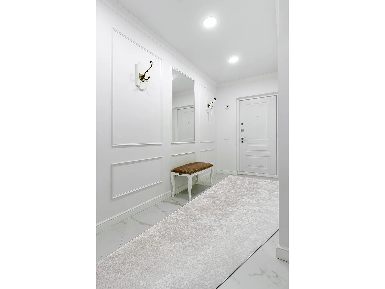 PASSATOIA gommata LOTUS SMOOTH 52420 Melange beige lavabile 100x970 cm