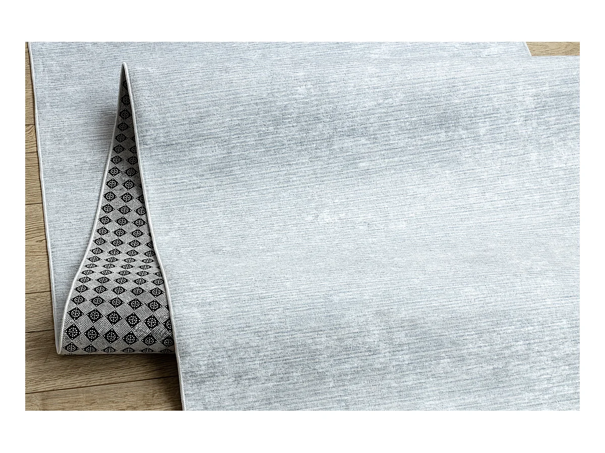 TAPIS DE COULOIR antidérapant LOTUS SMOOTH 52421 Mélange gris lavabl 100x830 cm