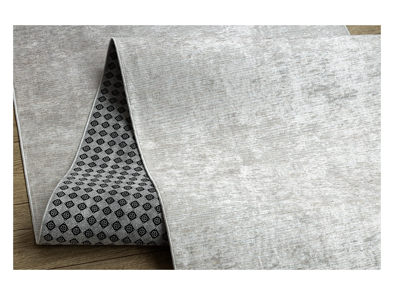 TAPIS DE COULOIR antidérapant LOTUS SMOOTH 52420 Mélange beige lavab 120x470 cm