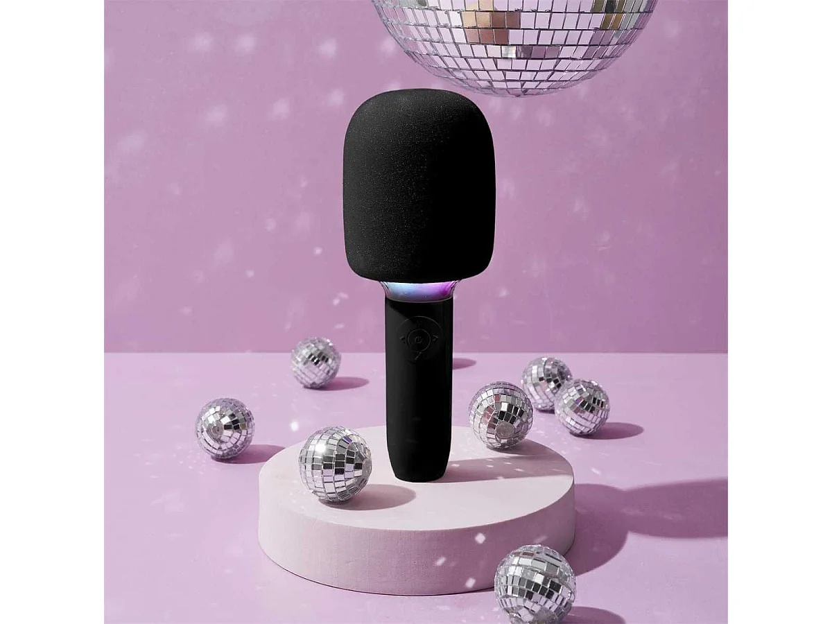 Enceinte micro karaoke lumineux 2 en 1
