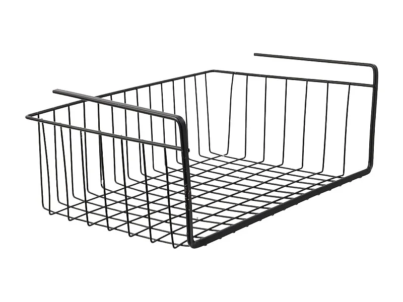 Panier Suspendu L40cm en Métal Filaire Noir - POX