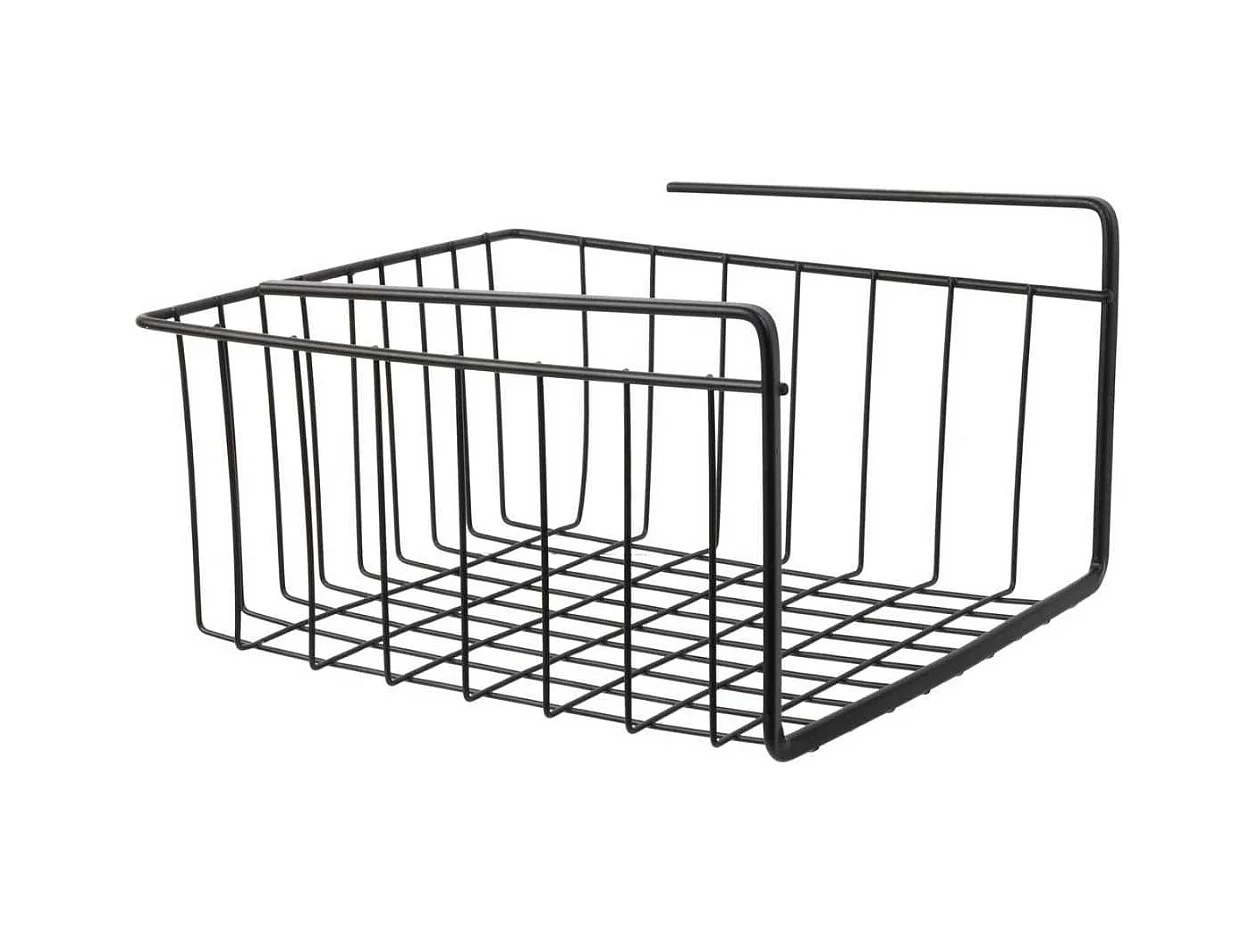 Panier Suspendu L26 Métal Filaire Noir