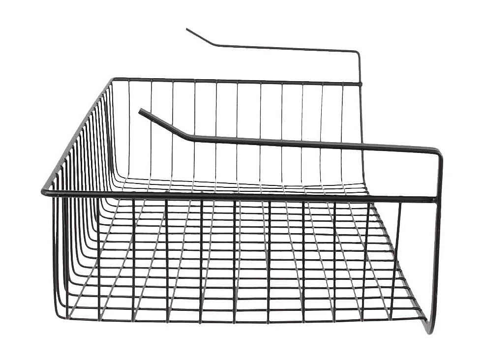 Panier Suspendu L56cm en Métal Filaire Noir - POX