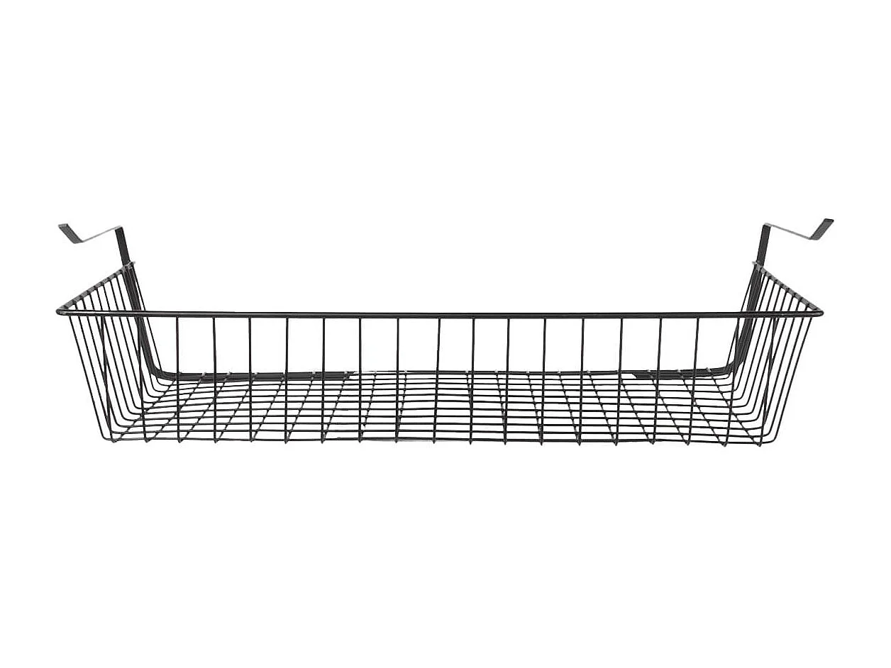 Panier Suspendu L56cm en Métal Filaire Noir - POX