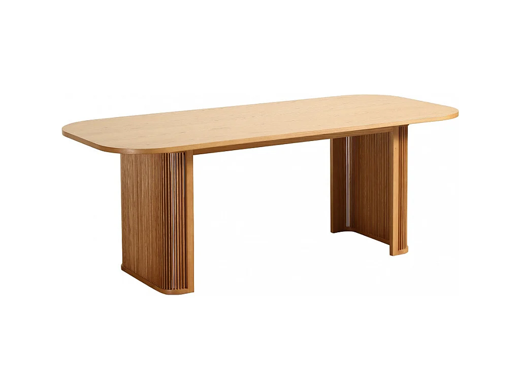 Capana  - Table à manger 8 personnes en bois - Bois clair