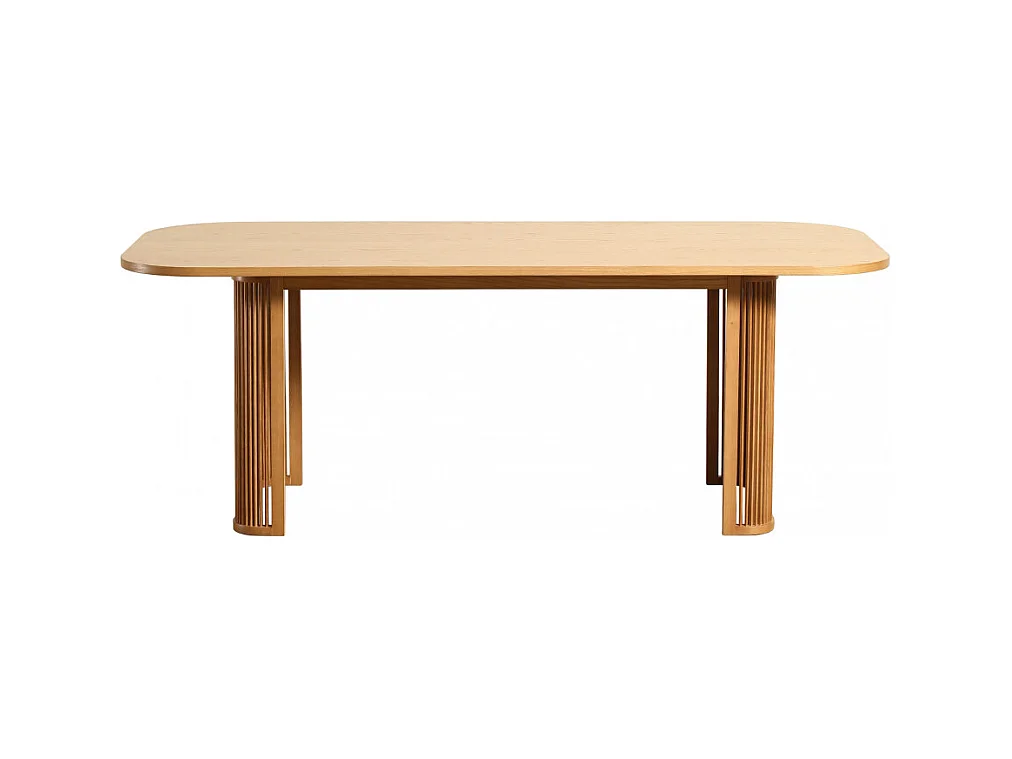 Capana  - Table à manger 8 personnes en bois - Bois clair