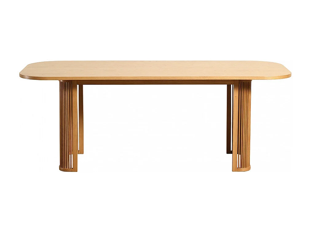 Capana  - Table à manger 8 personnes en bois - Bois clair