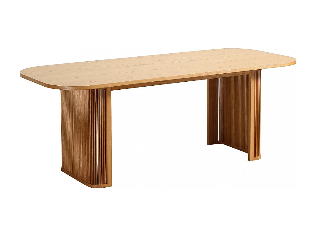 Capana  - Table à manger 8 personnes en bois - Bois clair