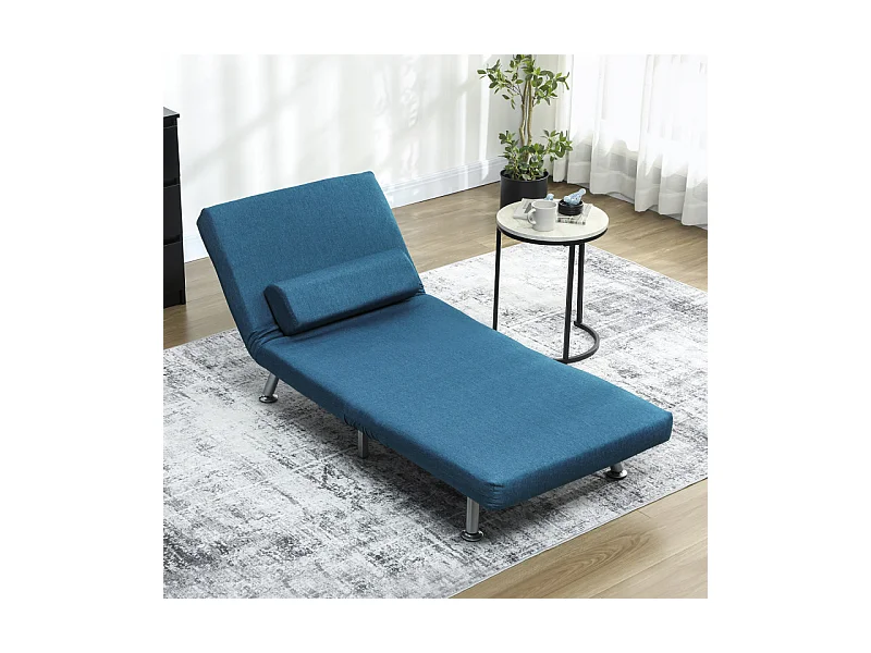 Fauteuil convertible MELANIE bleu