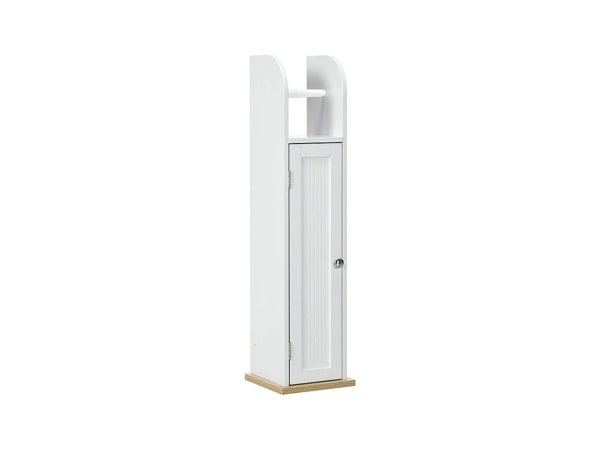 Meuble WC support porte-papier toilette TERENZO blanc