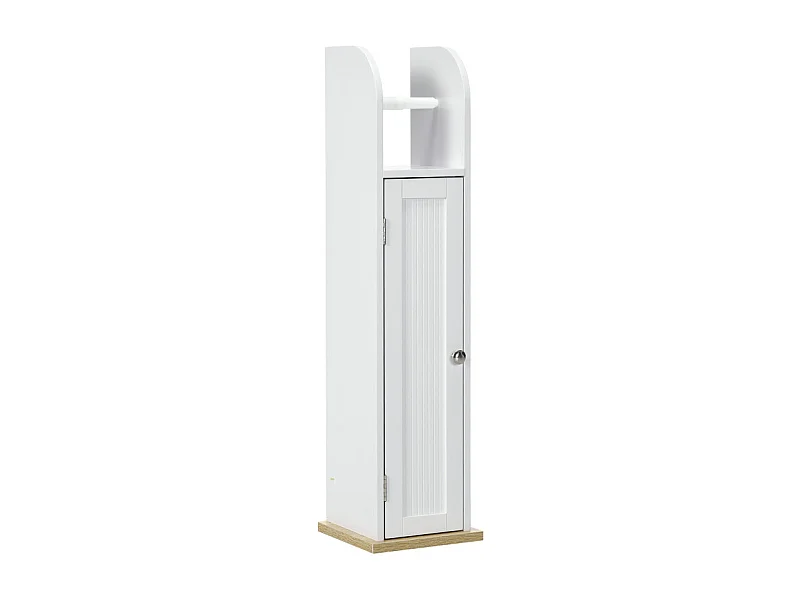 Meuble WC support porte-papier toilette TERENZO blanc