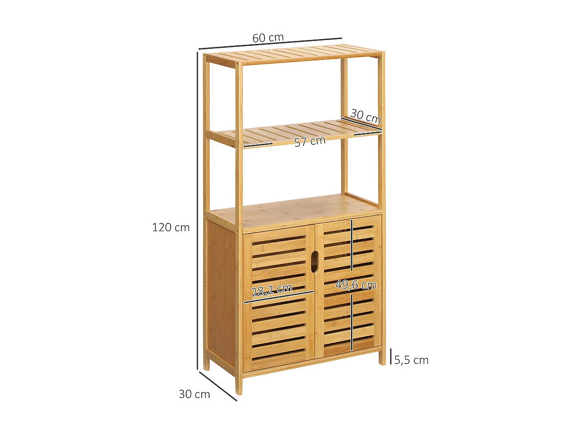 Meuble salle de bain PATEO bois bambou